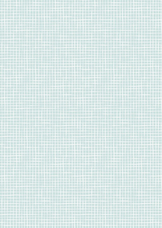 Lewis & Irene Bella Bunny and Bear Fabric Collection Pale Blue Check A646.3