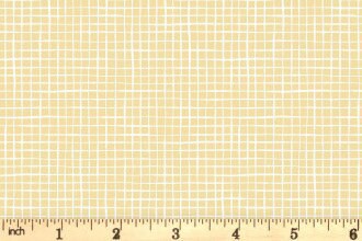 Lewis & Irene Bella Bunny and Bear Fabric Collection Yellow Check A646.2