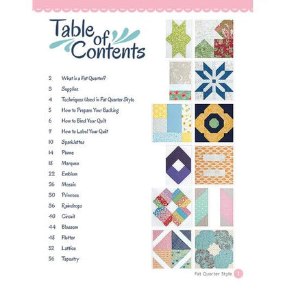 It’s Sew Emma Fat Quarter Style Pattern Book - 12 Quilt Patterns Per Book (Softcover)
