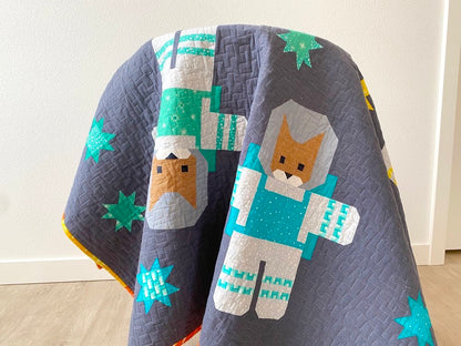 Elizabeth Hartman Cats in Space Pattern - 2 Size Variations Per Pattern