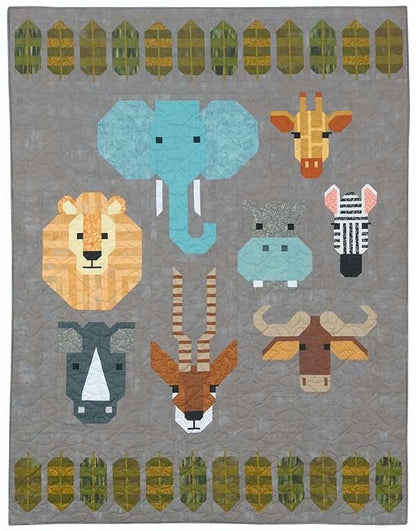 Elizabeth Hartman Spectacular Savanna Finished Size: 64"x84" EH-048