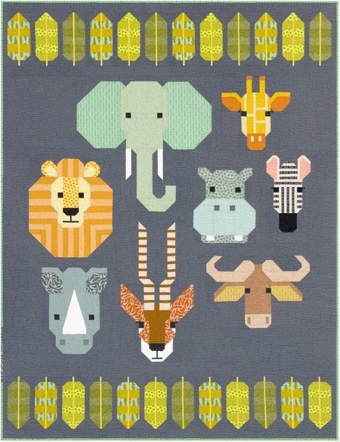 Elizabeth Hartman Spectacular Savanna Finished Size: 64"x84" EH-048