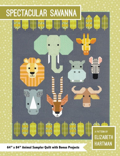 Elizabeth Hartman Spectacular Savanna Finished Size: 64"x84" EH-048