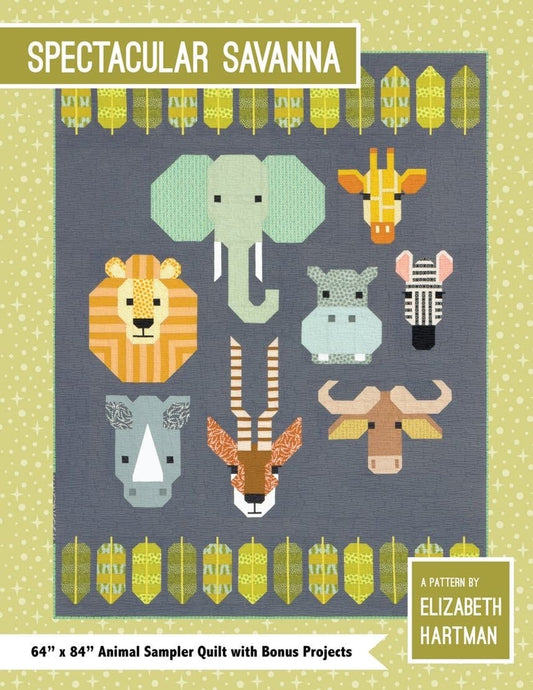 Elizabeth Hartman Spectacular Savanna Finished Size: 64"x84" EH-048