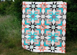 Erica Jackman Kitchen Table Quilting The Glenda Quilt Pattern Finished Size: 65"x75"