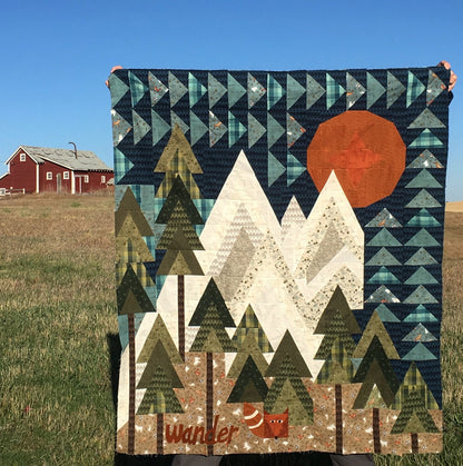 One Sister Janet Rae Nesbit The Mountains are Calling Quilt Pattern Book Finished Size: 51"x60"