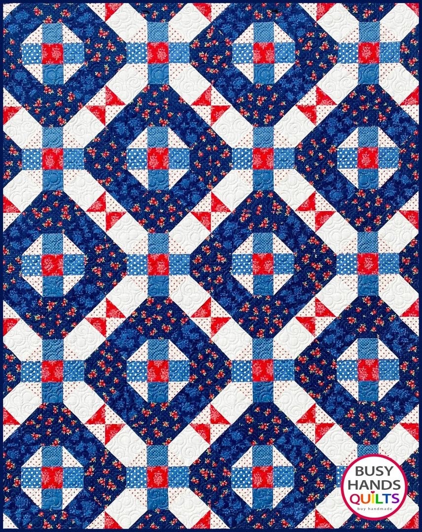 Busy Hands Quilts Nantucket Quilt Pattern - 6 Size Variations Per Pattern