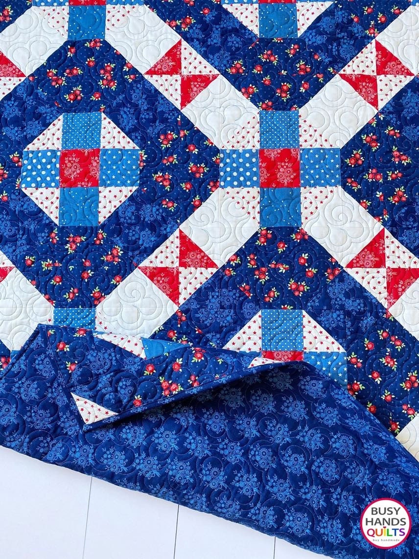 Busy Hands Quilts Nantucket Quilt Pattern - 6 Size Variations Per Pattern