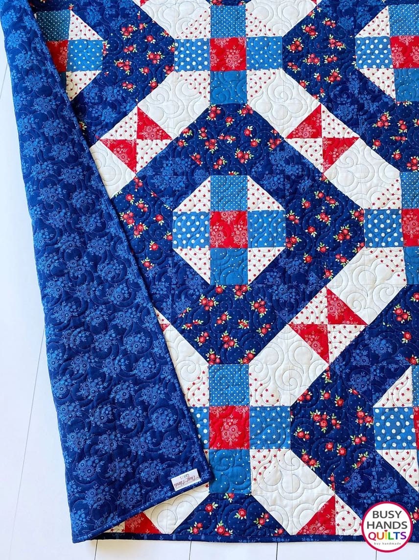 Busy Hands Quilts Nantucket Quilt Pattern - 6 Size Variations Per Pattern