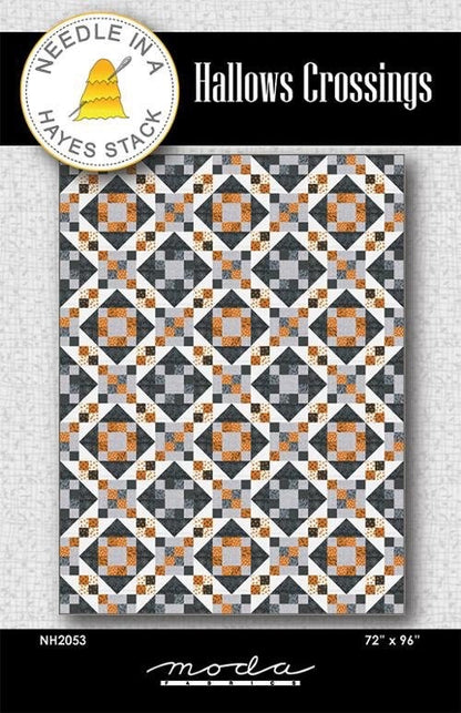 Needle in a Hayes Stack Hallows Crossings Quilt Pattern Finished Size: 72"x96"