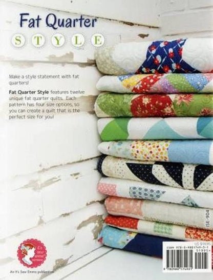 It’s Sew Emma Fat Quarter Style Pattern Book - 12 Quilt Patterns Per Book (Softcover)