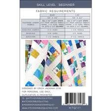 Erica Jackman Modern Postage Stamp Quilt Pattern - 2 Size Variations Per Pattern