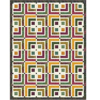 The Whimsical Workshop 4-Square Quilt Pattern Finished Size: 71"x93"