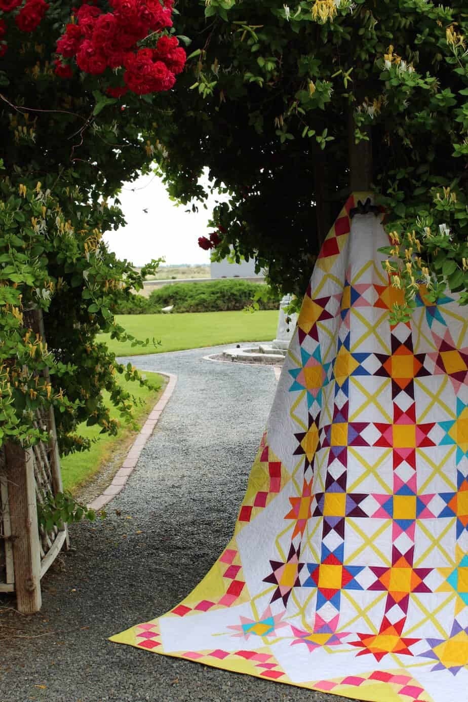 Charisma Horton Zinnia Quilt Pattern Finished Size: 72"x96"