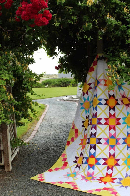 Charisma Horton Zinnia Quilt Pattern Finished Size: 72"x96"