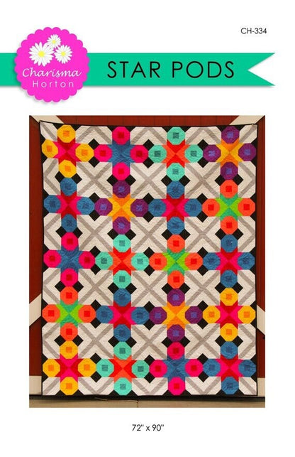 Charisma Horton Star Pods Quilt Pattern Finished Size: 72"x90"
