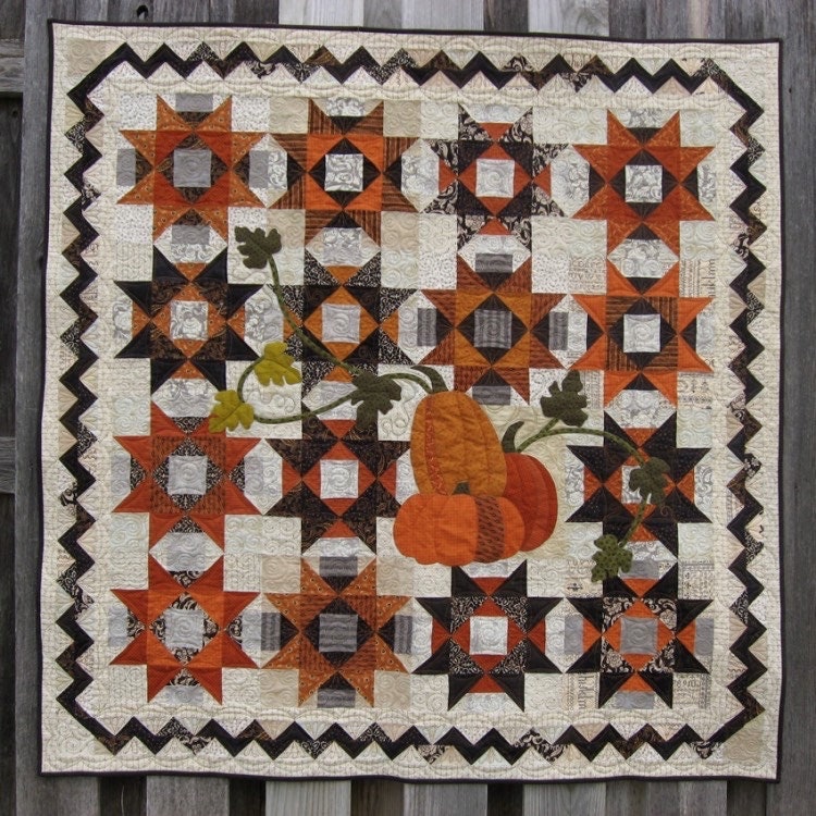Eye Candy Quilts Hello Gourd-geous! Quilt Pattern Finished Size: 49.5"x49.5"