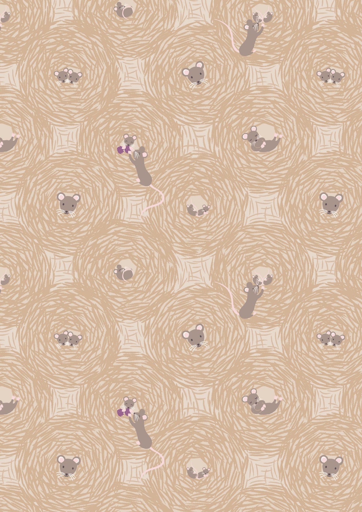 Lewis & Irene Autumn Fields Reloved Fabric Collection Harvest Nests on Hay A679.1