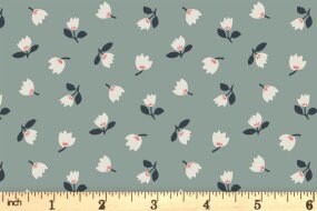 Lewis & Irene Folk Floral Fabric Collection Little Flowers on Cream Authentic Premium 100% Cotton Quilt Shop Quality Fabrics