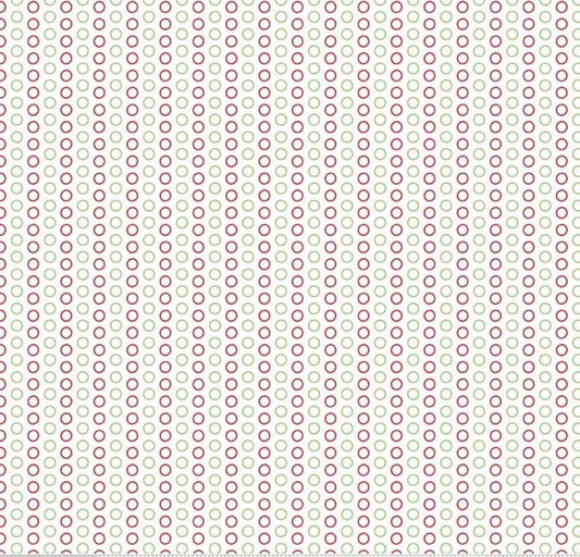 LAST BOLT!! Riley Blake Circle Dot Fabric Collection Christmas Dots on White Premium 100% Cotton Quilt Shop Quality Fabrics