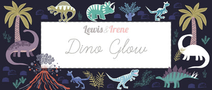 Lewis & Irene Dino Glow Fabric Collection Ammonites on Dark Grey A673.3