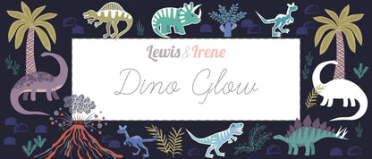 END OF BOLT 17" Glow-In-The-Dark Lewis & Irene Dino Glow Fabric Collection Fossils on Dark Blue A673.3