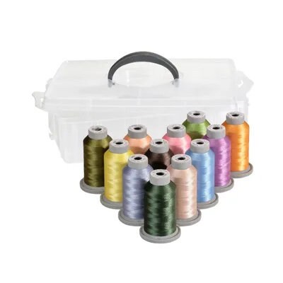 Glide Kimberbell Silky Solids Bravo 12 Spool Thread Collection 40WT (Mini Spool 1100YDS)
