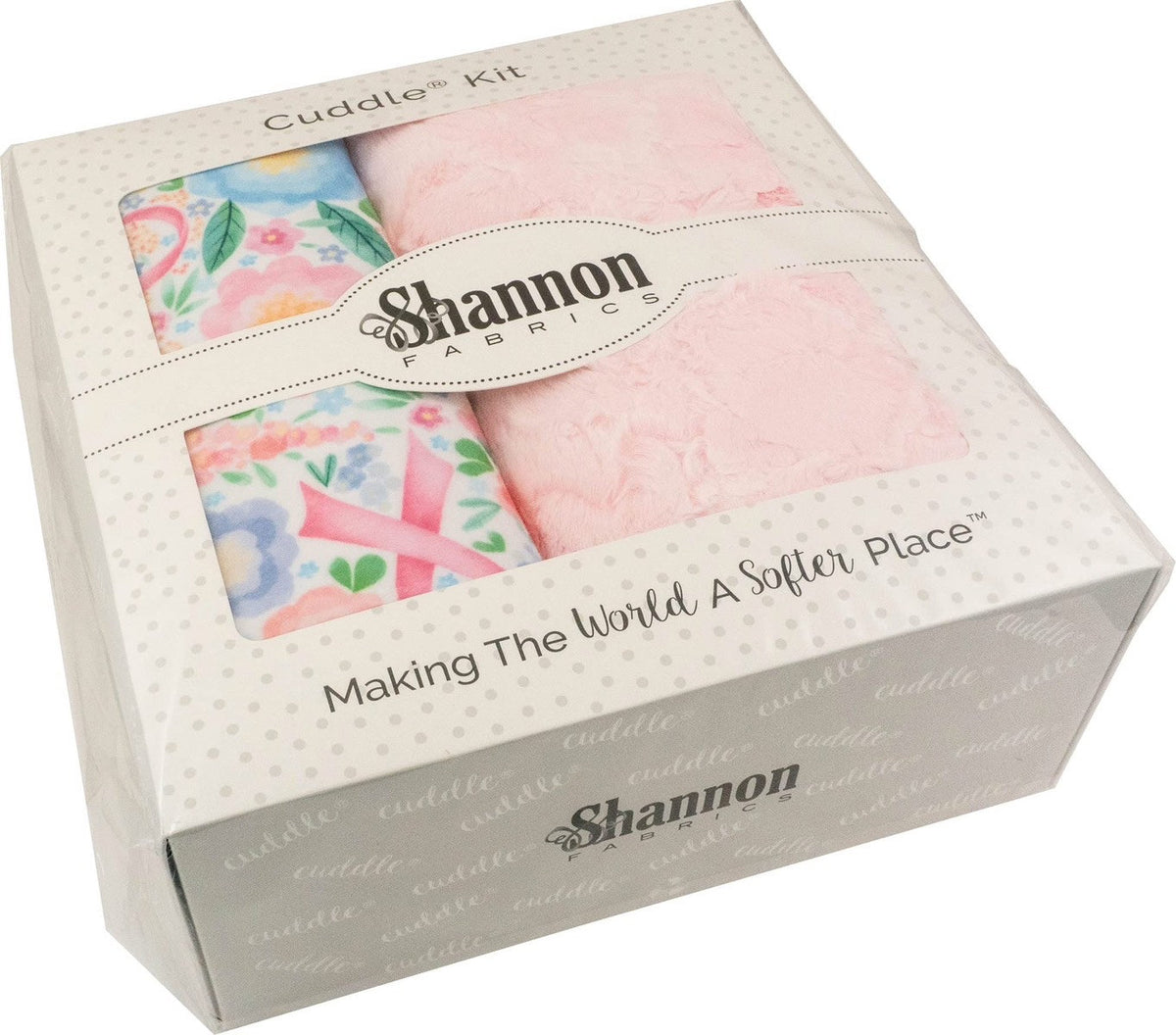 Shannon Fabrics Sew Simple Fearless Breast Cancer Awareness Cuddle Minky Kit Finished Size: 58"x58"