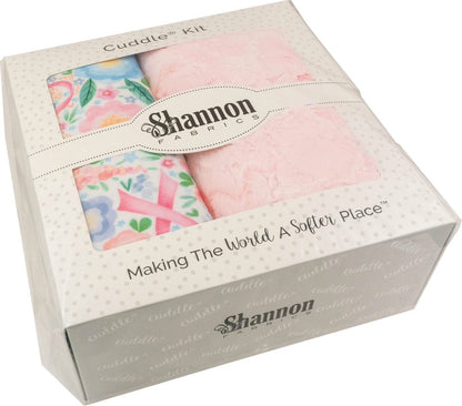 Shannon Fabrics Sew Simple Fearless Breast Cancer Awareness Cuddle Minky Kit Finished Size: 58"x58"