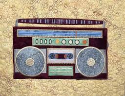 Fabric Confetti & Bruce Allen Designs Feel The Beat Quilt Machine Embroidery CD Finished Size: 54"x74" - BONUS SVG Files