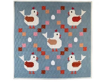 Art East Quilting Co. Scrambled Eggs Quilt Pattern - 2 Size Variations Per Pattern