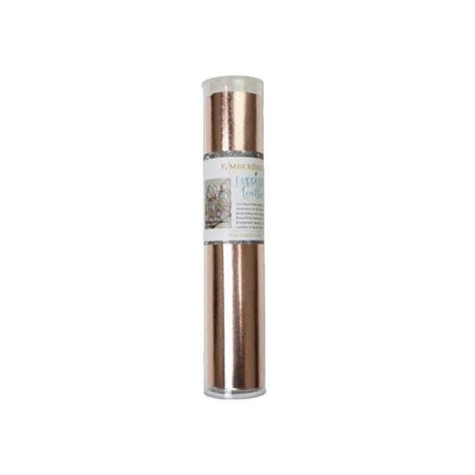 Kimberbell Kimberbellishments 8"x24" Faux Embroidery Leather Sheet - Rose Gold