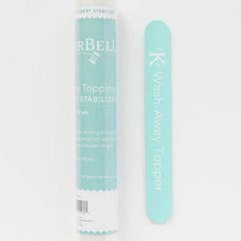 Kimberbell No Residue Wash Away Topping 12"x10YD Roll (Labeled Slapband Not Included)