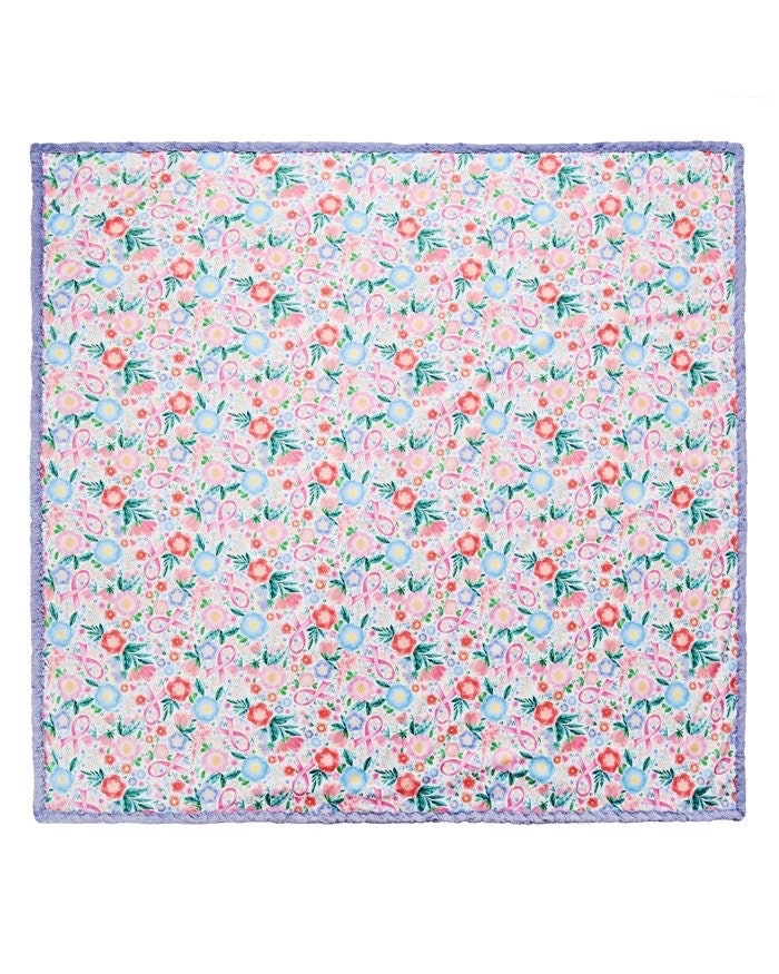 Shannon Fabrics Sew Simple Fearless Breast Cancer Awareness Cuddle Minky Kit Finished Size: 58"x58"