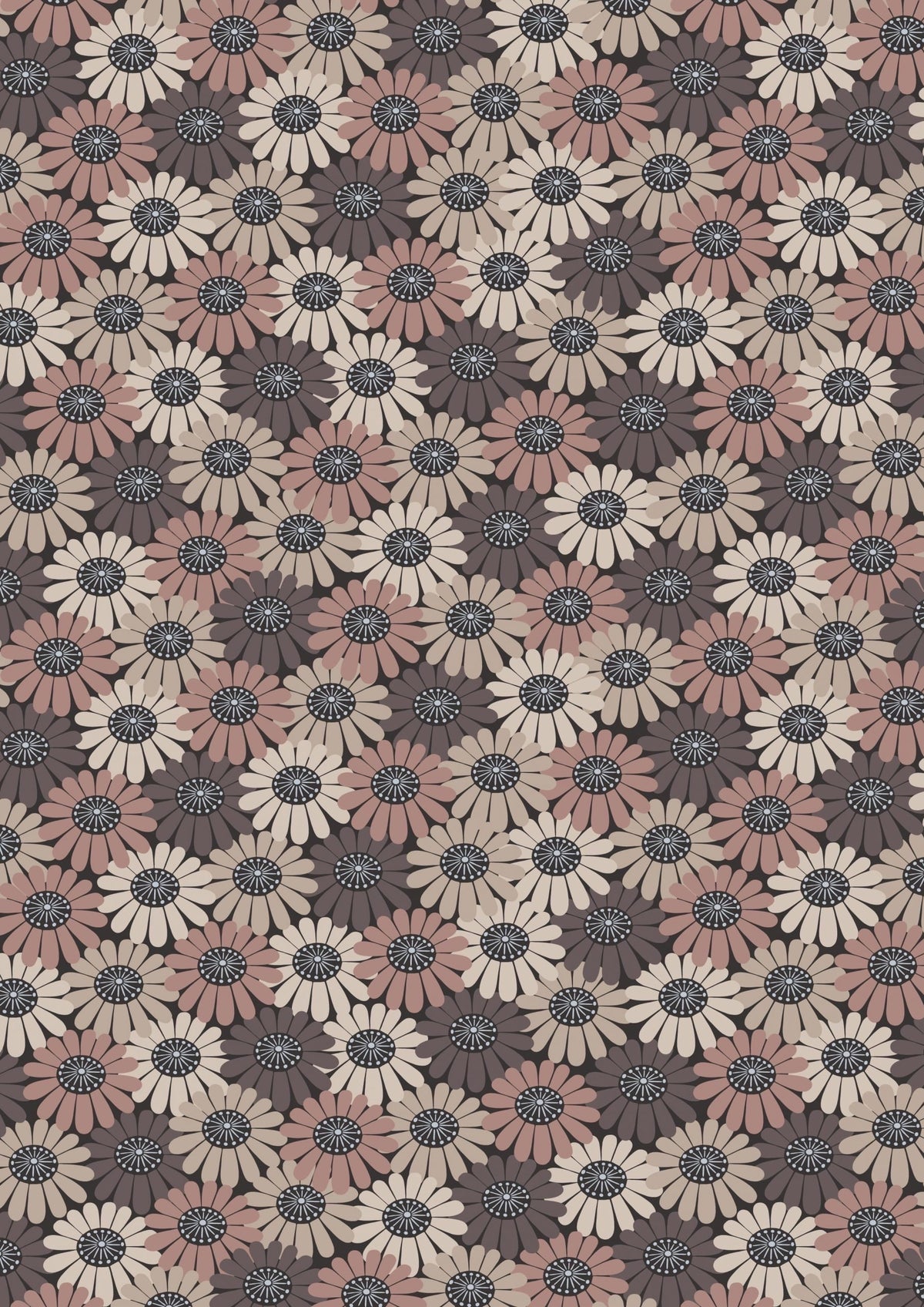 Lewis & Irene Shinrin Yoku Fabric Collection Compact Floral Browns Authentic Premium 100% Cotton Quilt Shop Quality Fabrics