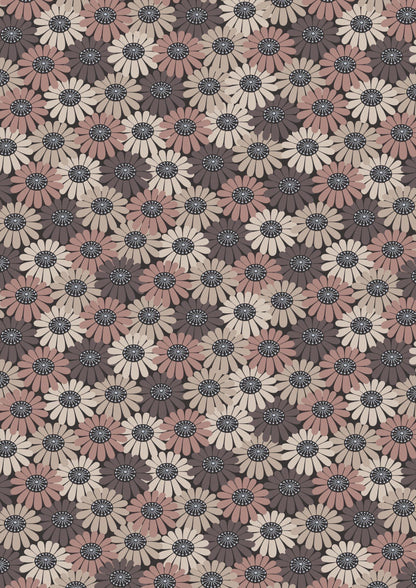 Lewis & Irene Shinrin Yoku Fabric Collection Compact Floral Browns Authentic Premium 100% Cotton Quilt Shop Quality Fabrics