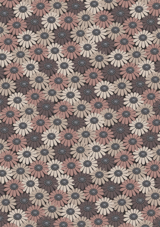 Lewis & Irene Shinrin Yoku Fabric Collection Compact Floral Browns Authentic Premium 100% Cotton Quilt Shop Quality Fabrics