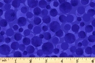 Lewis & Irene Bumbleberries Blenders Fabric Collection Bright Blue BB344 Authentic Premium 100% Cotton Quilt Shop Quality Fabrics