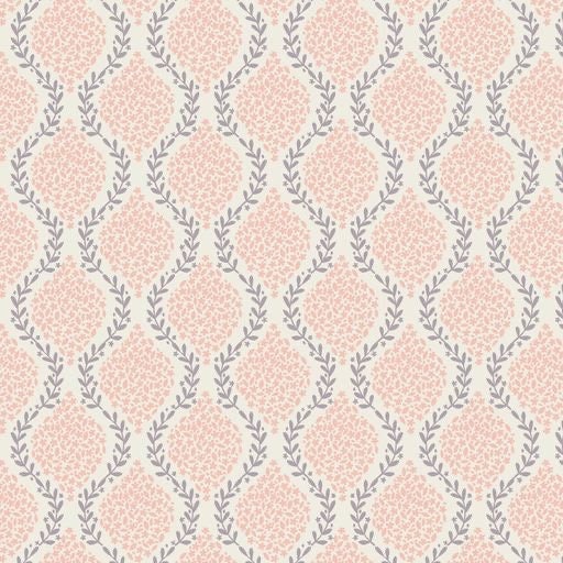 Lewis & Irene Spring Hare Reloved Fabric Collection Garlands on Pink Premium 100% Cotton Quilt Shop Quality Fabrics