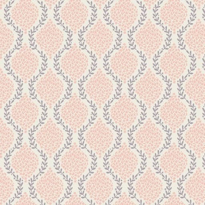 Lewis & Irene Spring Hare Reloved Fabric Collection Garlands on Pink Premium 100% Cotton Quilt Shop Quality Fabrics