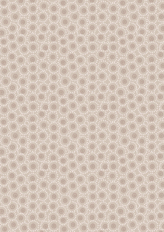 Lewis & Irene Shinrin Yoku Fabric Collection Small Floral on Warm Natural Premium 100% Cotton Quilt Shop Quality Fabrics