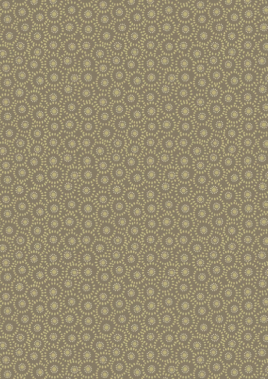Lewis & Irene Shinrin Yoku Fabric Collection Small Floral on Olive Premium 100% Cotton Quilt Shop Quality Fabrics