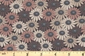 Lewis & Irene Shinrin Yoku Fabric Collection Compact Floral Browns Authentic Premium 100% Cotton Quilt Shop Quality Fabrics