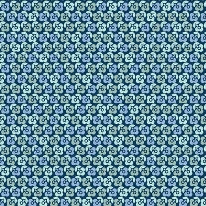 Maywood Studio Kimberbell Vintage Flora Fabric Collection Lucky Flower on Dark Blue Premium 100% Cotton Quilt Shop Quality Fabrics