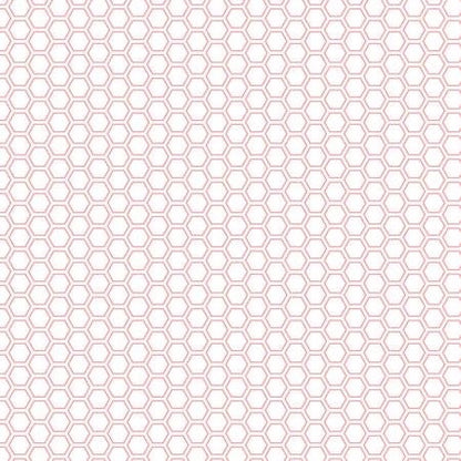 Maywood Studio Kimberbell Vintage Flora Fabric Collection Honeycomb on Pink Premium 100% Cotton Quilt Shop Quality Fabrics
