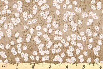 Lewis & Irene Fairy Clocks Fabric Collection Gold Metallic Honesty on Deep Gold A506.2