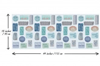 END OF BOLT 35” Lewis & Irene Thalassophile Fabric Collection Beach Premium 100% Cotton Quilt Shop Quality Fabrics