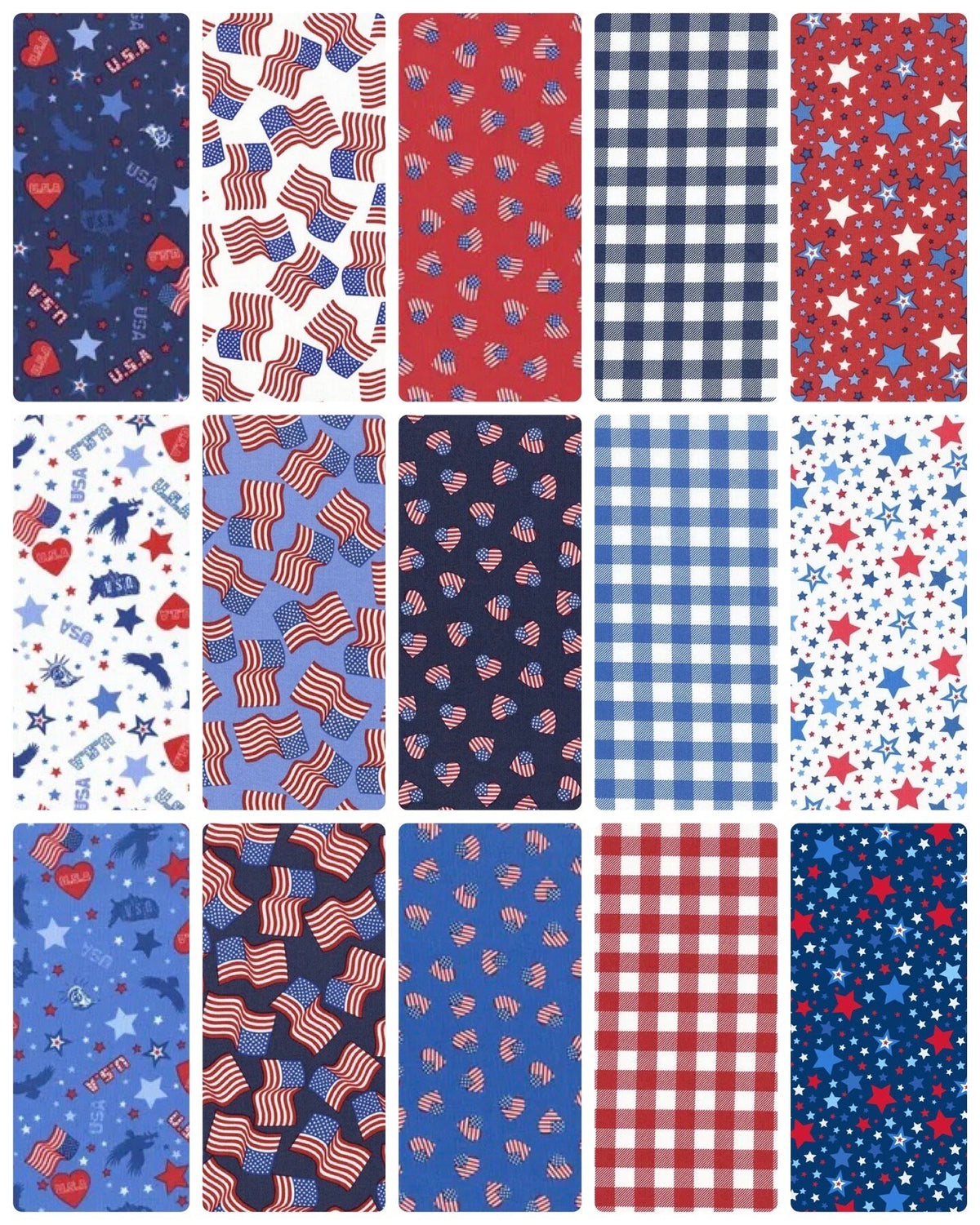 END OF BOLT 7" Lewis & Irene Americana Fabric Collection Stars on White Authentic Premium 100% Cotton Quilt Shop Quality Fabrics