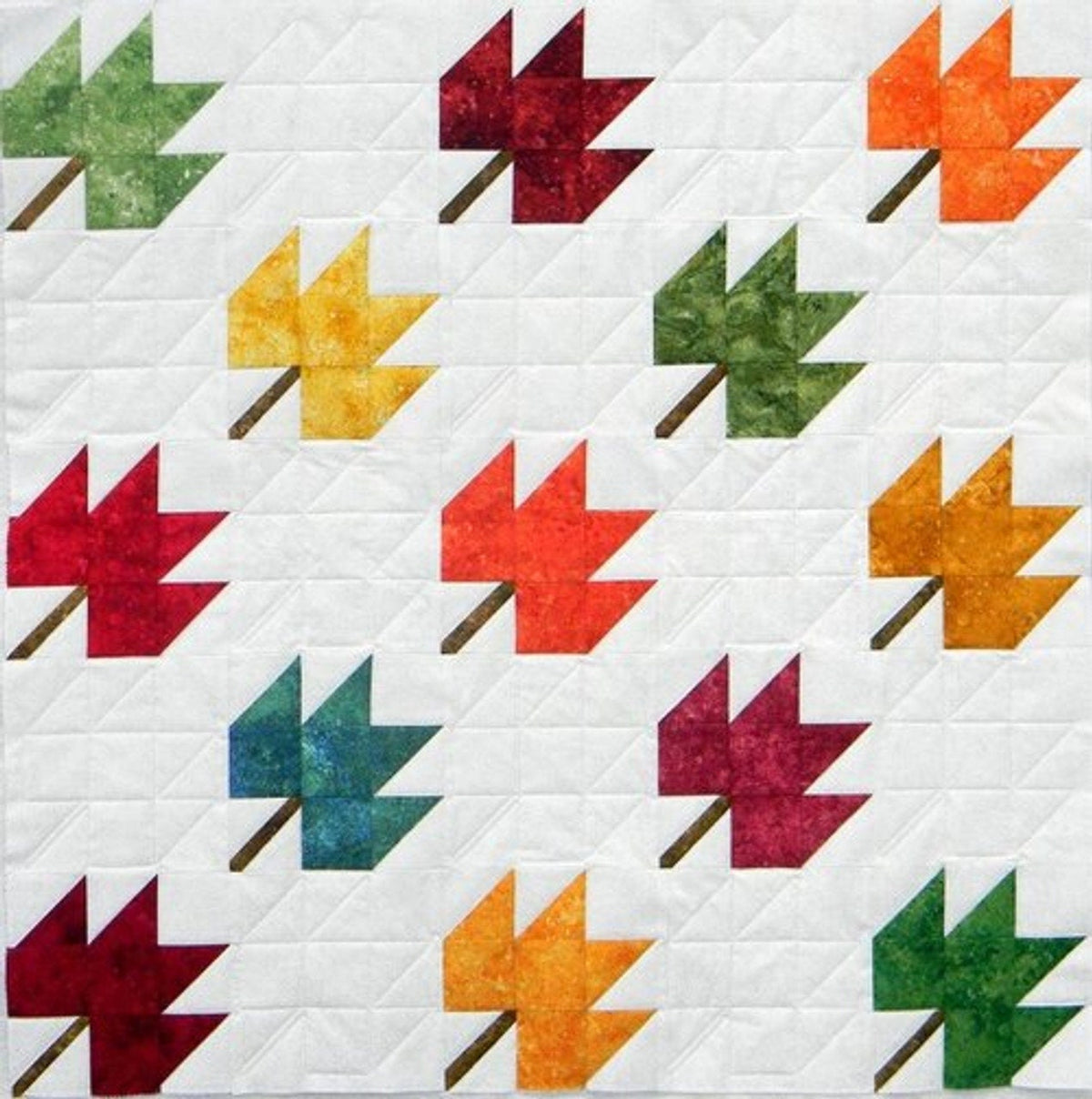 Quiltsmart Maple Leaf Quilt Printed Interfacing Snuggler Pack - 4 Size Variations Per Pattern