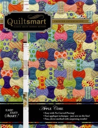 Quiltsmart Apple Core Quilt Printed Interfacing Pack - 3 Size Variations Per Pattern